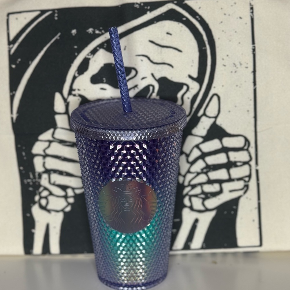 Starbucks Iridescent Purple Tumbler with Straw